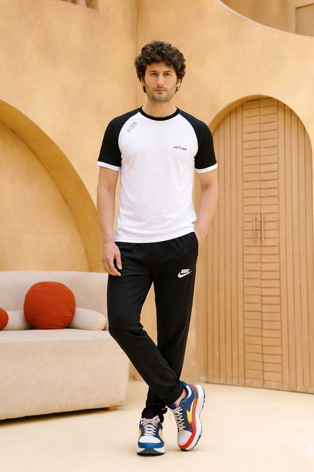 Men’s  Micro TrackSuits – Half  Sleeve's(WHITE)