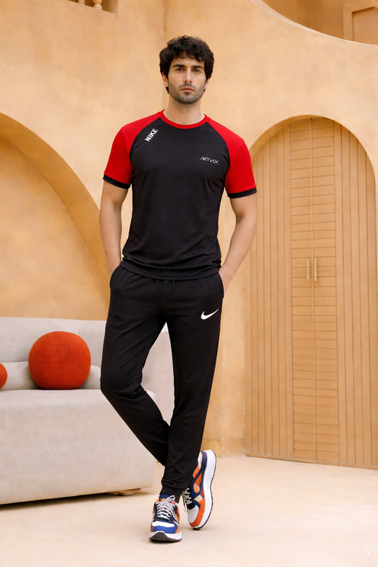 Men’s  Micro TrackSuits – Half  Sleeve's(RED)