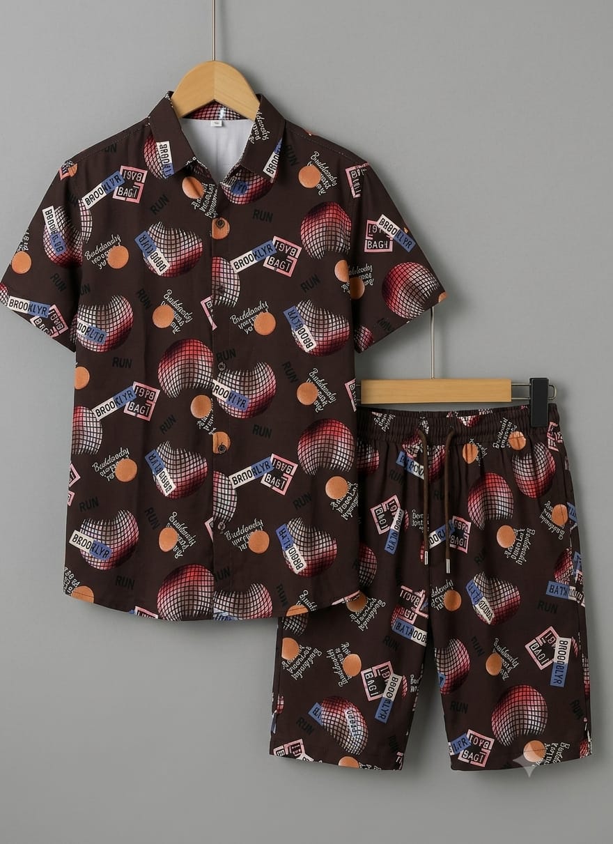 Men's Summer Niker Shirt — China Linen (Brown)