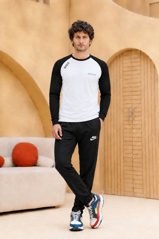 Men’s  Micro TrackSuits – Full Sleeve's (SIGNATURE WHITE)